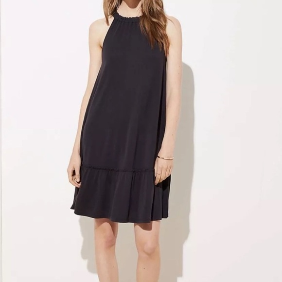 LOFT Dresses & Skirts - LOFT high neck flounce ruffle dress